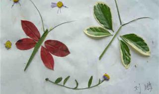 树叶画手工贴画幼儿园 树叶画手工贴画幼儿园